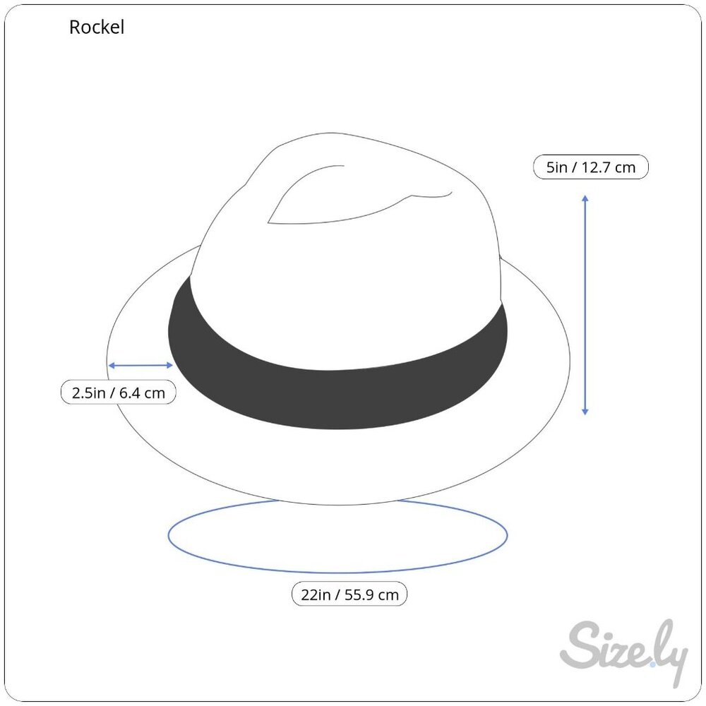 Vintage ROCKEL Men's Black Felt Fedora Hat Hute Max Voigt W Germany Sz 7 (56cm) - Picture 9 of 9